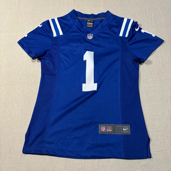 Nike Tops - Pat McAfee #1 Indianapolis Colts NFL Nike Blue Jersey Size Medium Women’s M
